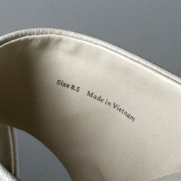 Dolce Vita Cream Chunky Platform Leather Wonder Heels Women's 8.5 - Picture 14 of 14